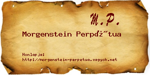 Morgenstein Perpétua névjegykártya